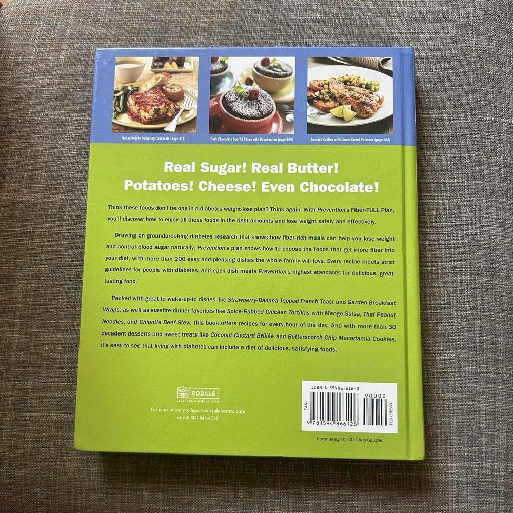 Prevention's Diabetes Diet Cookbook : Discover The New Fiber Full Eating Plan